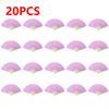 White Purple Foldable Paper Fan Portable Chinese Bamboo Fan Wedding Gifts For Guest Birthday Party Decoration Kids Painting