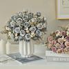 Silk Roses Artificial Flowers Wedding Home Room Christmas Chamber Decor Gala Wreath Beautiful Bridal Bouquets Table Centrepieces