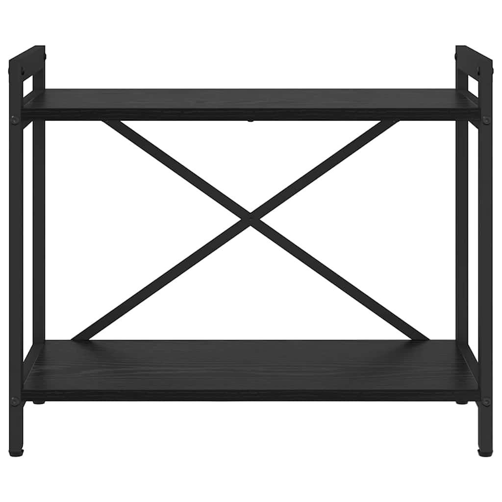Bookshelf Black Oak Look 60 X 30 X 50 Cm Engineered Wood