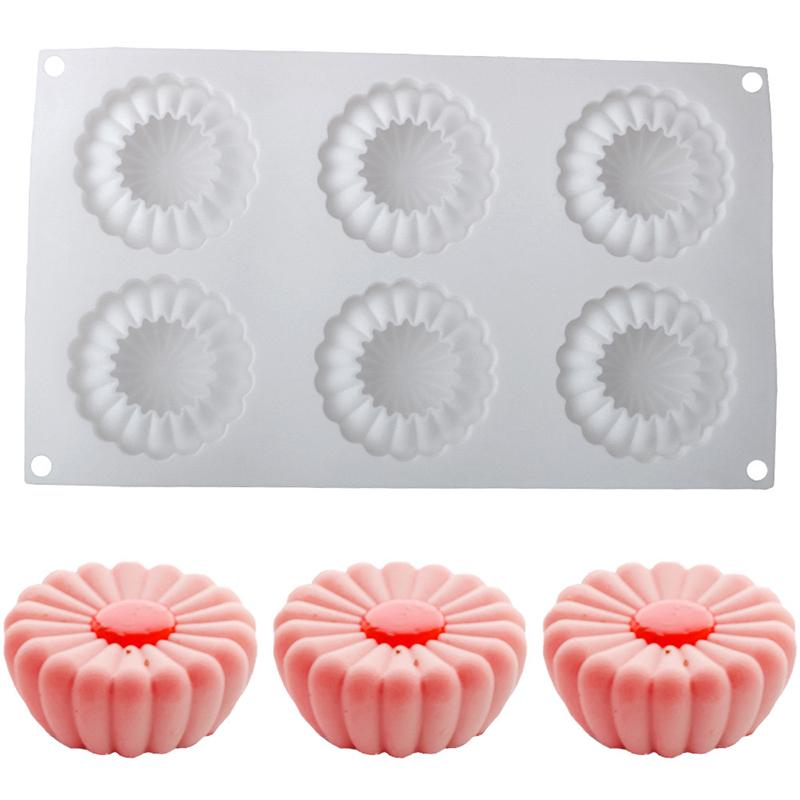 Silikonowa Forma do Musu Puddingowej Serce/Gwiazda/Okrągła/Kwadratowa Kwiatowa DIY Deser Czekoladowa Forma Narzędzia do Dekoracji Ciast Naczynia do Pieczenia