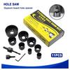 ABUL-11Pcs Hole Saw Kit Carbon Steel Metal Circle Power Drill Hole Cutter For Wood PVC And Plastic