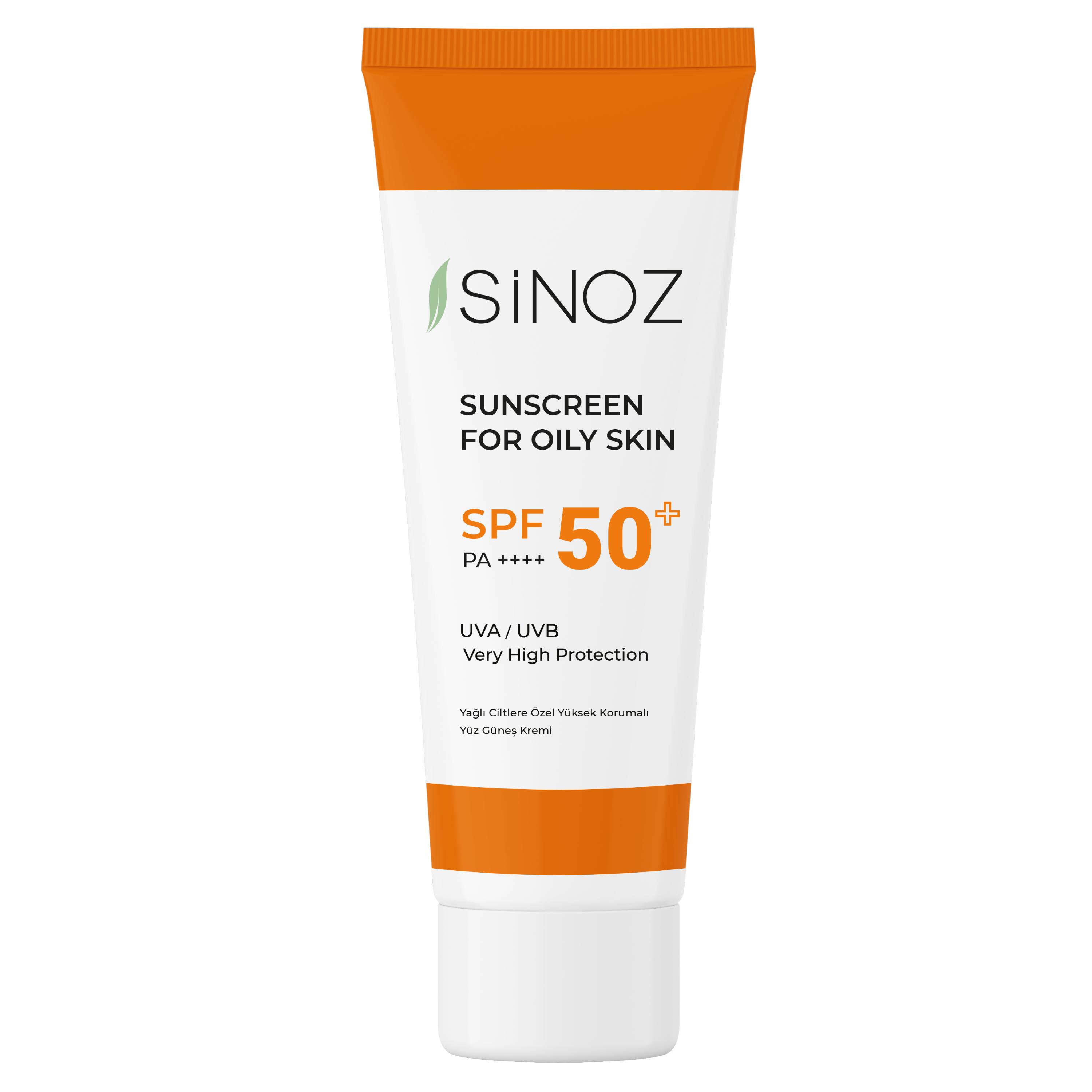 

Сонцезахисний крем для жирної шкіри Sinoz SPF 50+