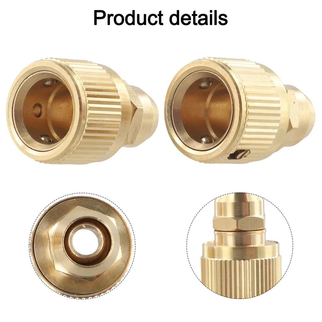 Expandable Hose Connector Brass Hose Connector For Watering 2pcs Connectors Adapter For Garden Watering System