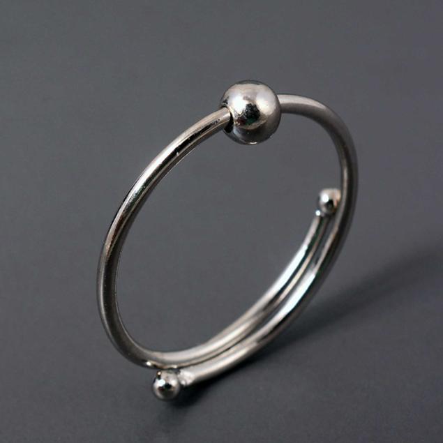 

Sterling Silver Ball Ring – Adjustable Minimalist 925 Silver Ring, Handmade Plain Silver Ring, Modern Unisex Jewelry, Daily Wear Gift 12 срібний