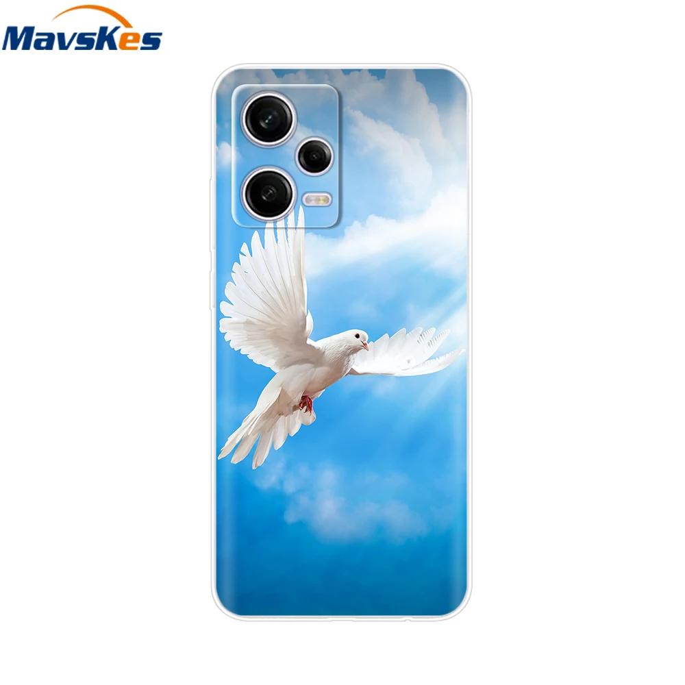 For Redmi Note 12 Pro Case Note12 Pro Cover Printed Silicone Phone Cover for Coque Xiaomi Redmi Note 12 Pro 5G Phone Case Funda