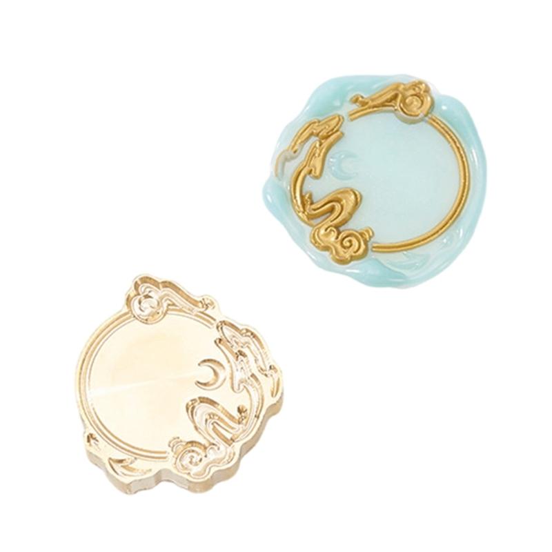 Sealings Wax Stamp Head for Envelope Invitation Card DIY Scrapbooking Flower Photo Frame Seal Stamp Head Replacement