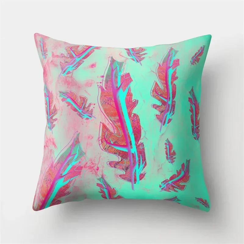 45X45Cm Feather Pillowcase Bohemia Dreamcatcher Polyester Cushion Cover Sofa Living Room Car Waist Pillow Cases Home Decoration
