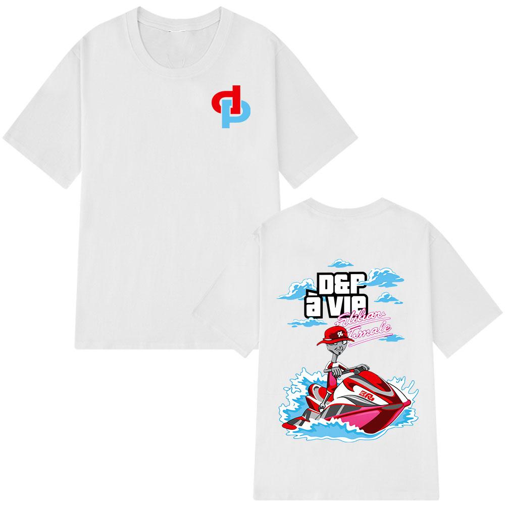 Rapper Jul Album Tour Merch Maglietta Unisex Donna Abbigliamento Moda Hip Hop T-shirt Casual Cotone Manica Corta Oversize Y2K Top