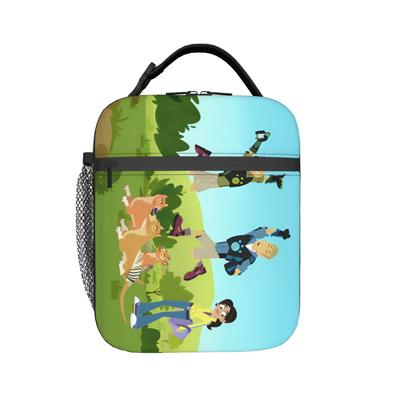 Custom Wilds Anime Kratts Insulated Lunch Bag for Women Men Waterproof Cartoon Thermal Cooler Lunch Box School