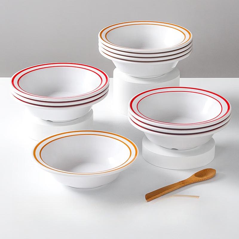 Hantun Chinesischer Stil Melamin Runde Schüssel (Packung mit 10)
