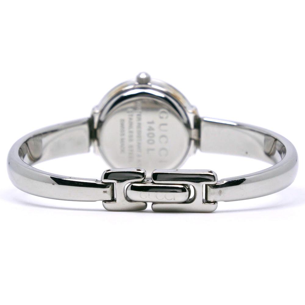 GUCCI Watches 1400L blackDial Stainless Steel Quartz Analog display Women Used