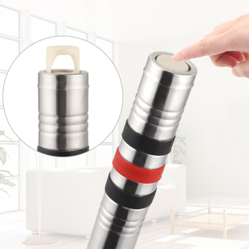 Wischmop Edelstahl Teleskopstiel Schnelltrocknungssystem Abnehmbarer Waschbarer Moppkopf Heimreinigungssysteme Set