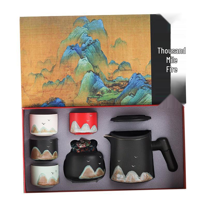 Thousand Mile Rivers and Mountains Tea Set