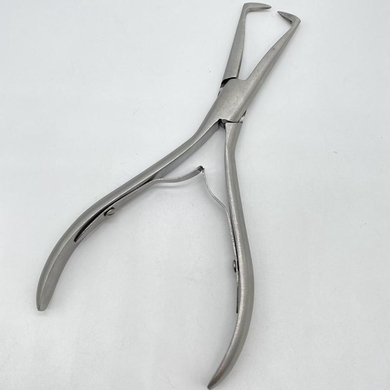 1 buc Clește Argintiu din Oțel Inoxidabil de 5,5 inch cu două cârlige Instrumente de Îndepărtare a Extensiilor de Păr cu Keratină