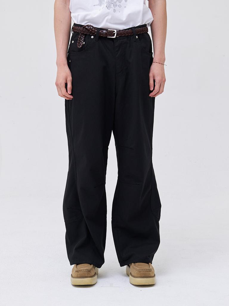 Akesi Tama Washed Cotton Pants - Black
