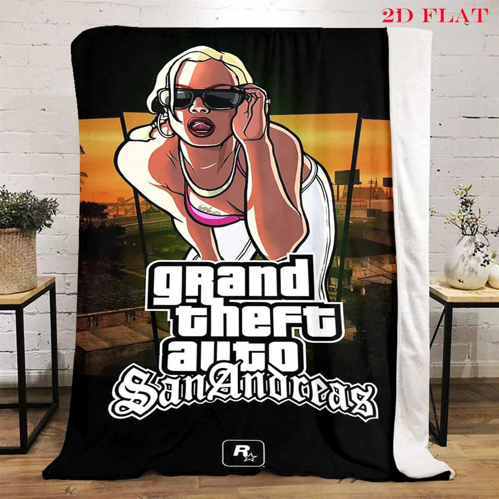 Grand Theft Auto: Coperta Urban Chaos Morbida e confortevole Viaggio in campeggio camera da letto Stampa digitale Coperta da riposo