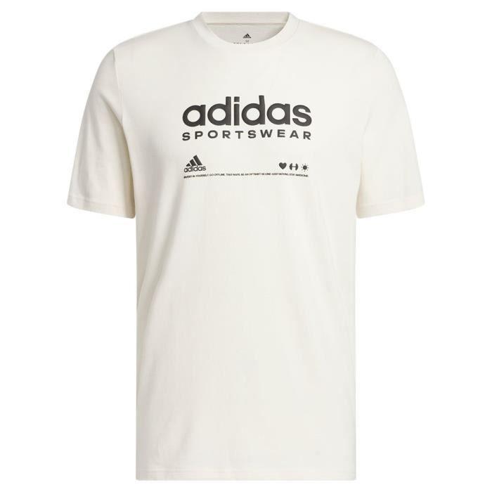 T-Shirt - Adidas - M Lounge Tee - 100% Coton - Manches Courtes - Coupe Régulière