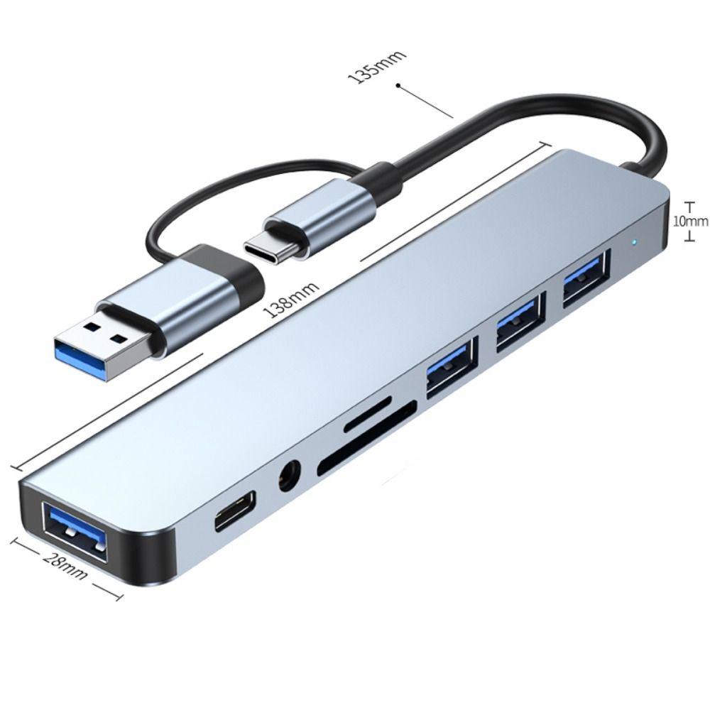 Speed Mobile Phone Tablet Laptop OTG Adapter Expander USB 3.0 Type-C Splitter PD Charging USB C HUB