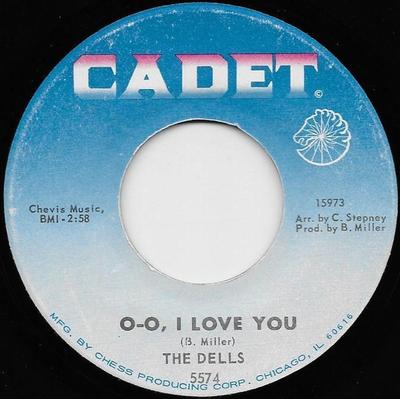 7inch Record DELLS - O-O, I Love You / The Change We Go  5574 Cadet 1967 US Soul/Funk Used