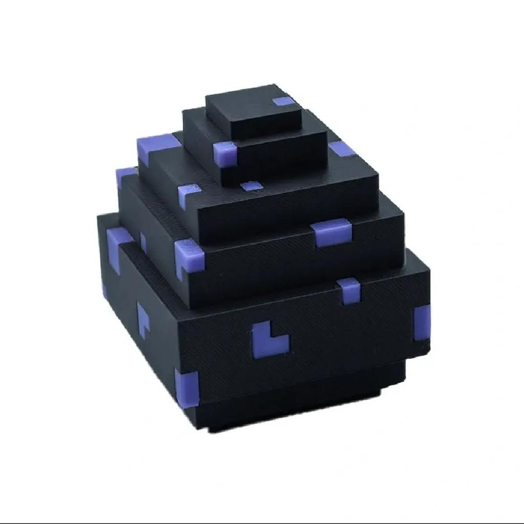 3D Printed Dark Dragon Toy Mini Block Style Full Articulated Action Figure Desktop Decor Game Fans Kids Collectible Toy Ornament