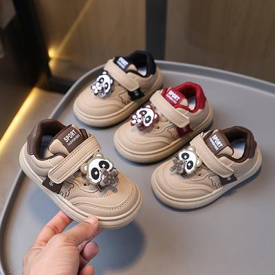 Frühling und Herbst Neuer Stil Trend Jungen und Mädchen Einfarbig Abriebfest Weiche Sohle Cartoon Lässige Sportschuhe