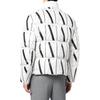Armani Exchange FW22 Letter Logo Print Zipper Stand Collar Fitted Regular Long Sleeve Down Jacket Men Outerwear White 8NZBP8-ZNULZ-21BE