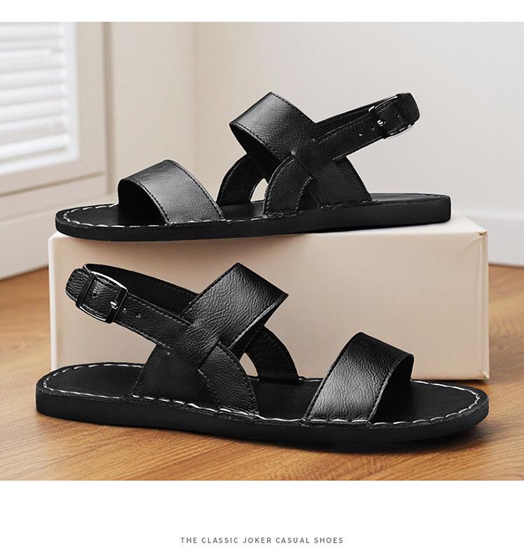 Men's Dual-Use Non-Slip Soft Sole Sandals - Summer 2026 Versatile Beach Shoes & Casual Slippers Trendy Design