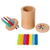 Wooden Learning Color Sorting Toys Montessori Color Matching Game Fine Motor Skills Education Toddler Sensory Early Learning