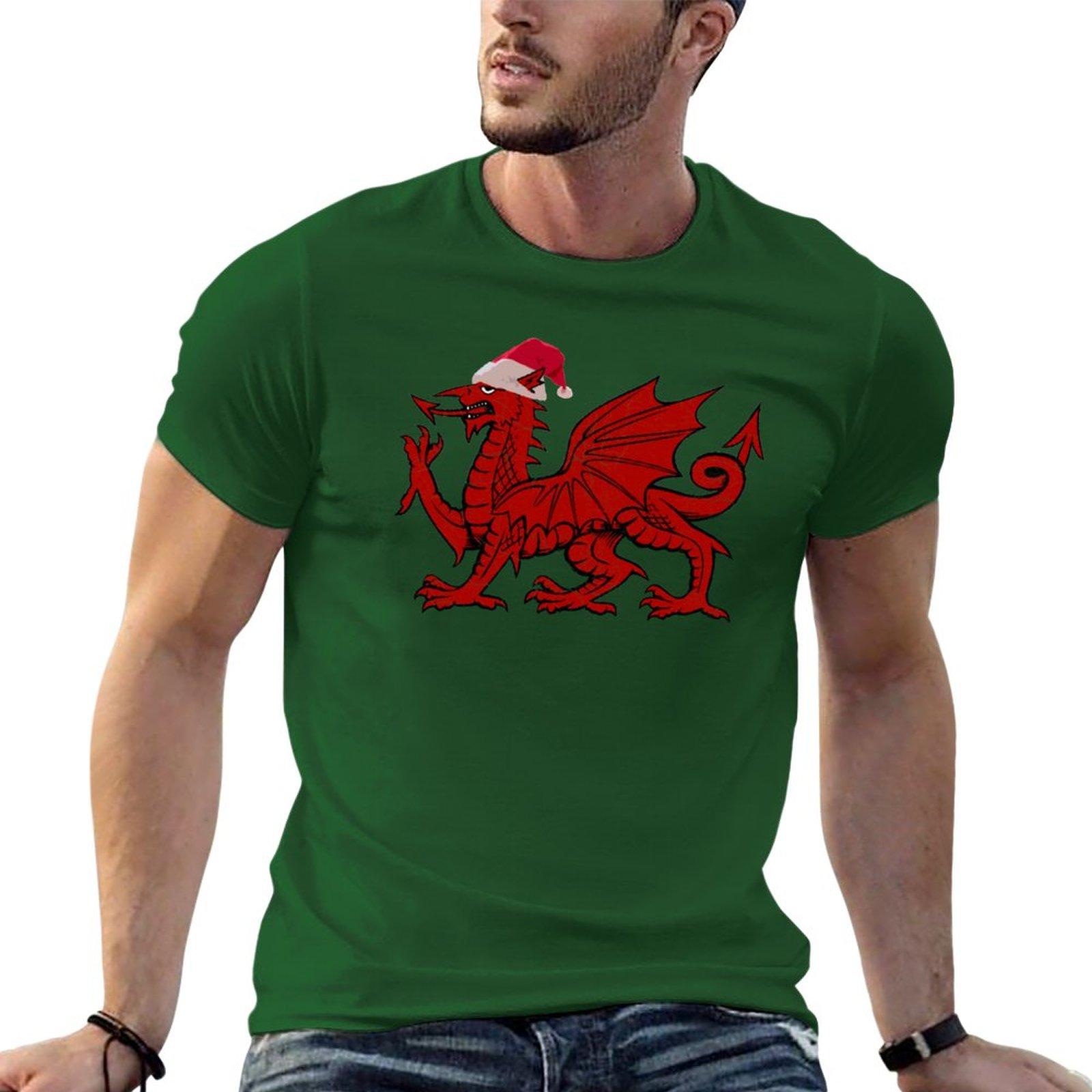 

Nadolig Llawen TShirt anime plus size t shirts Short tshirt Aesthetic clothing mens graphic tshirts pack 4XL