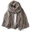 Solid Color Cotton Linen Men Scarves Autumn Winter Warm Men'S Neckerchief Short Tassel Bufanda Male Accessories Pashmina Shawl