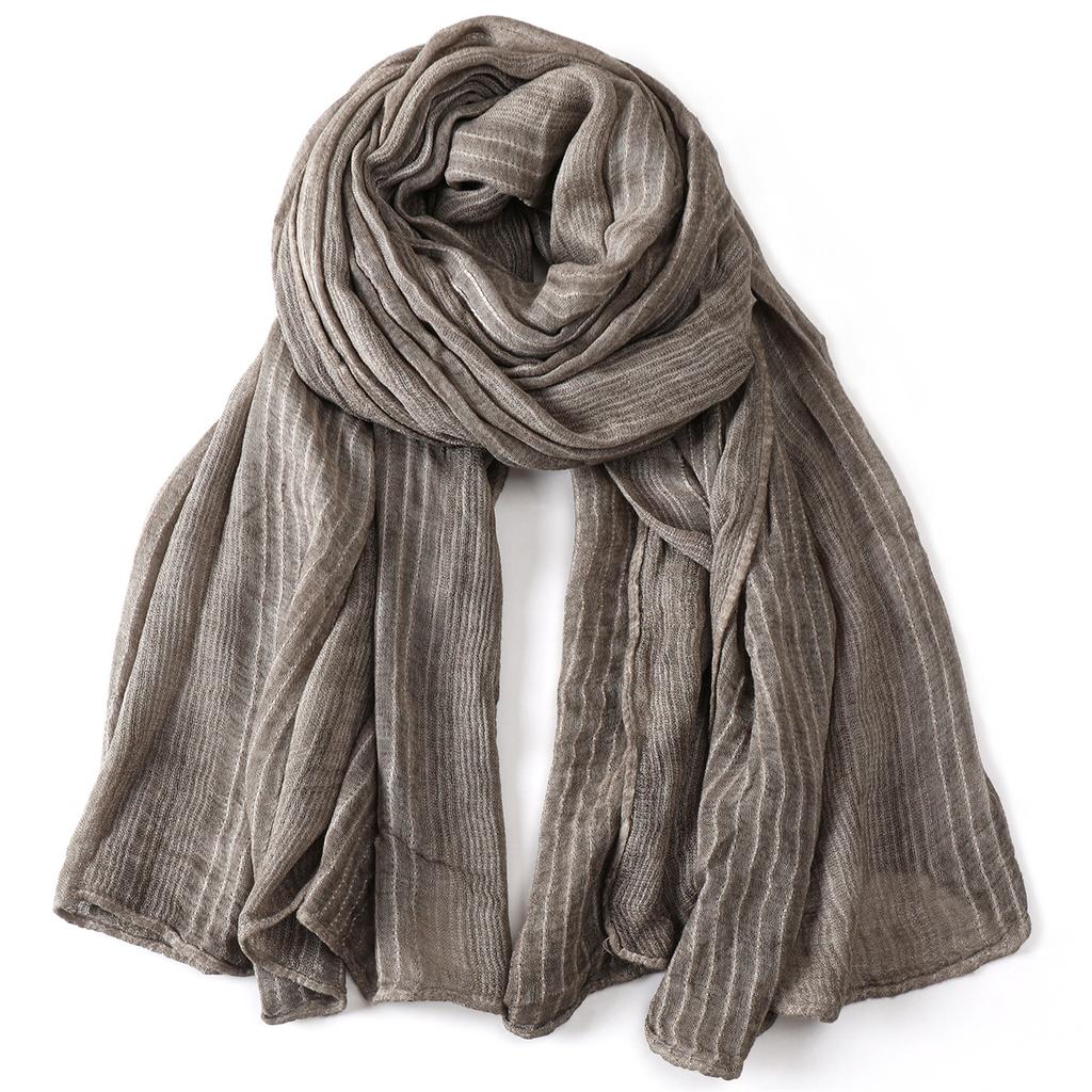 Solid Color Cotton Linen Men Scarves Autumn Winter Warm Men'S Neckerchief Short Tassel Bufanda Male Accessories Pashmina Shawl