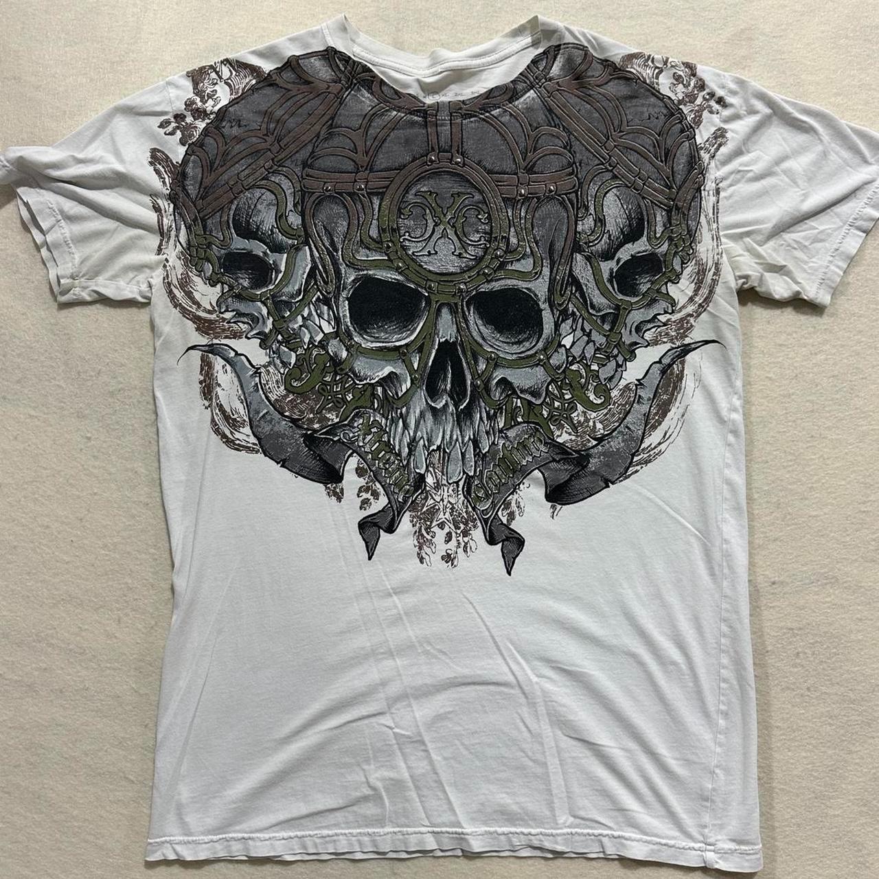 Yinwang Jaren 2000 Affliction Retro Tops Zomer Straat Gothic Retro Bedrukt Oversized T-shirt Mannen Hip Hop Harajuku Punk Korte Mouw T-shirts Dames Kleding XXS