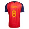 Adidas 2026 World Cup Spain National Team Fabian Ruiz Home Quick-Dry Round Neck Soccer Jersey Fan Version Men jersey JN4390-8