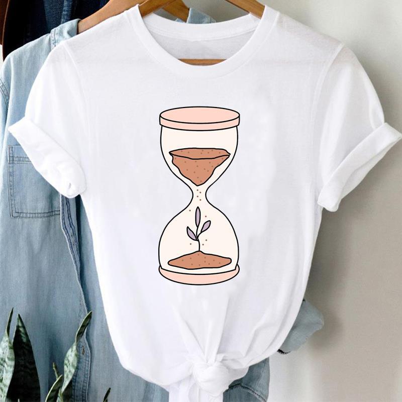 Buchstaben Ins Kleidung Damen Bedruckt Europäischer Ärmel T-Shirt Tops Oversized T-Shirt Damen Kleidung