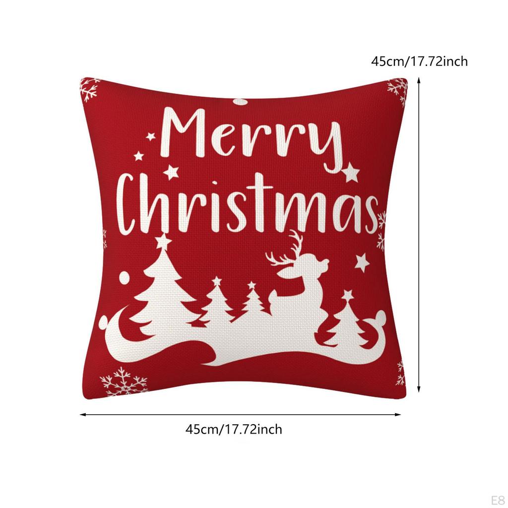 18x18inch Christmas Cushion Cover for Bedroom Holiday Decor