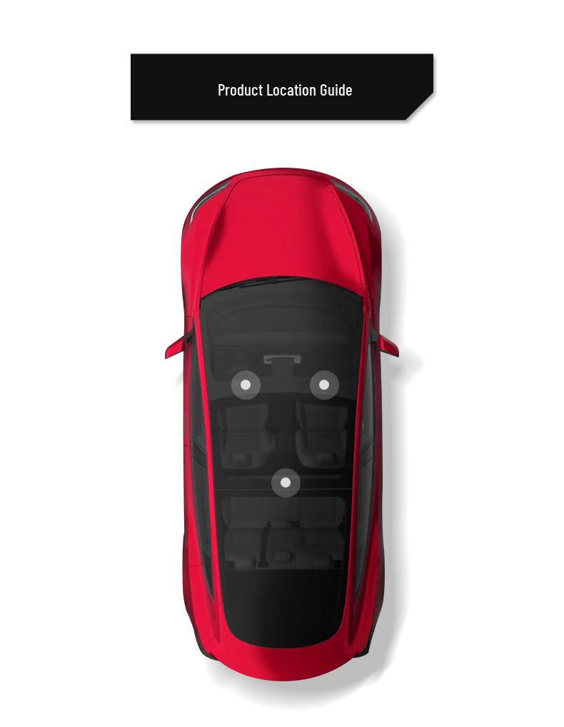 Eco-Friendly TPE Floor Mats for 2023 Tesla Model 3, Injection Molded Pedal Style
