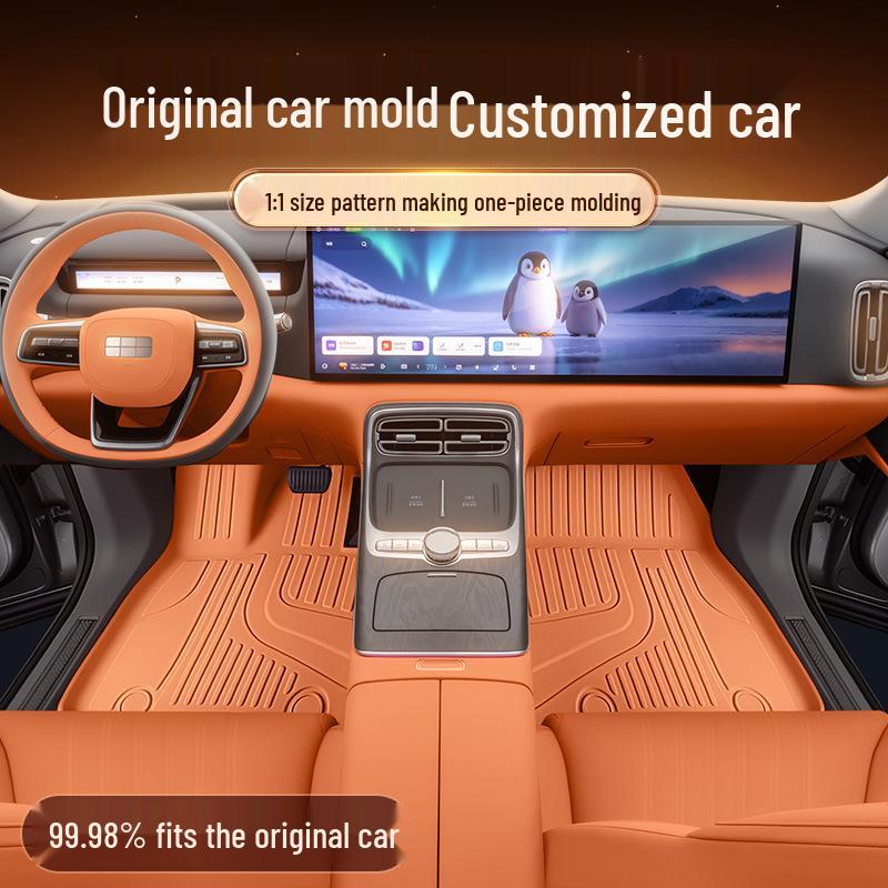 TPE Floor Mats for 2025 Geely Galaxy M9 - Complete Interior Set
