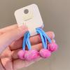Kinder Süße Herz Perlen Haargummis Bonbonfarbene Mattierte Scrunchies Für Baby Mädchen Kaugummi Zopfhalter Haarbänder Accessoires