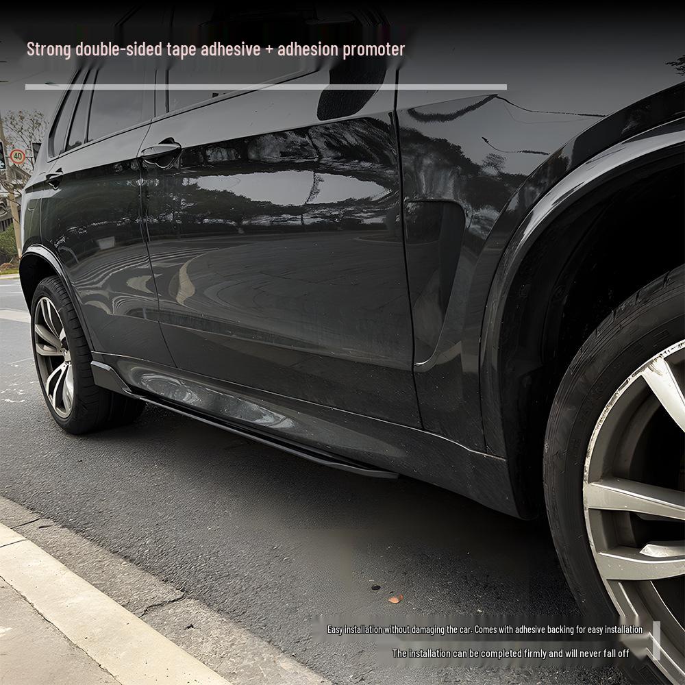 Compatible with BMW X5 (2014-2018) F15 Black Warrior Side Skirt Modification Parts.