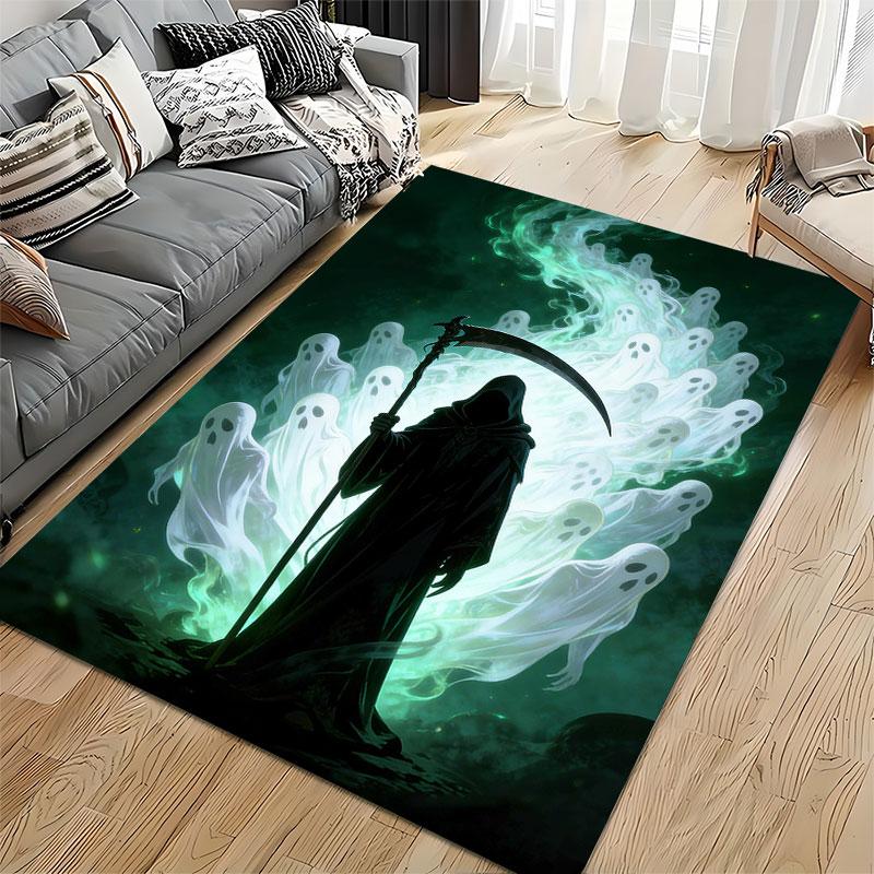"Ghostly Reaper Dark Design" Suitable As a Non-slip Mat for the Living Room or Bedroom Sofa