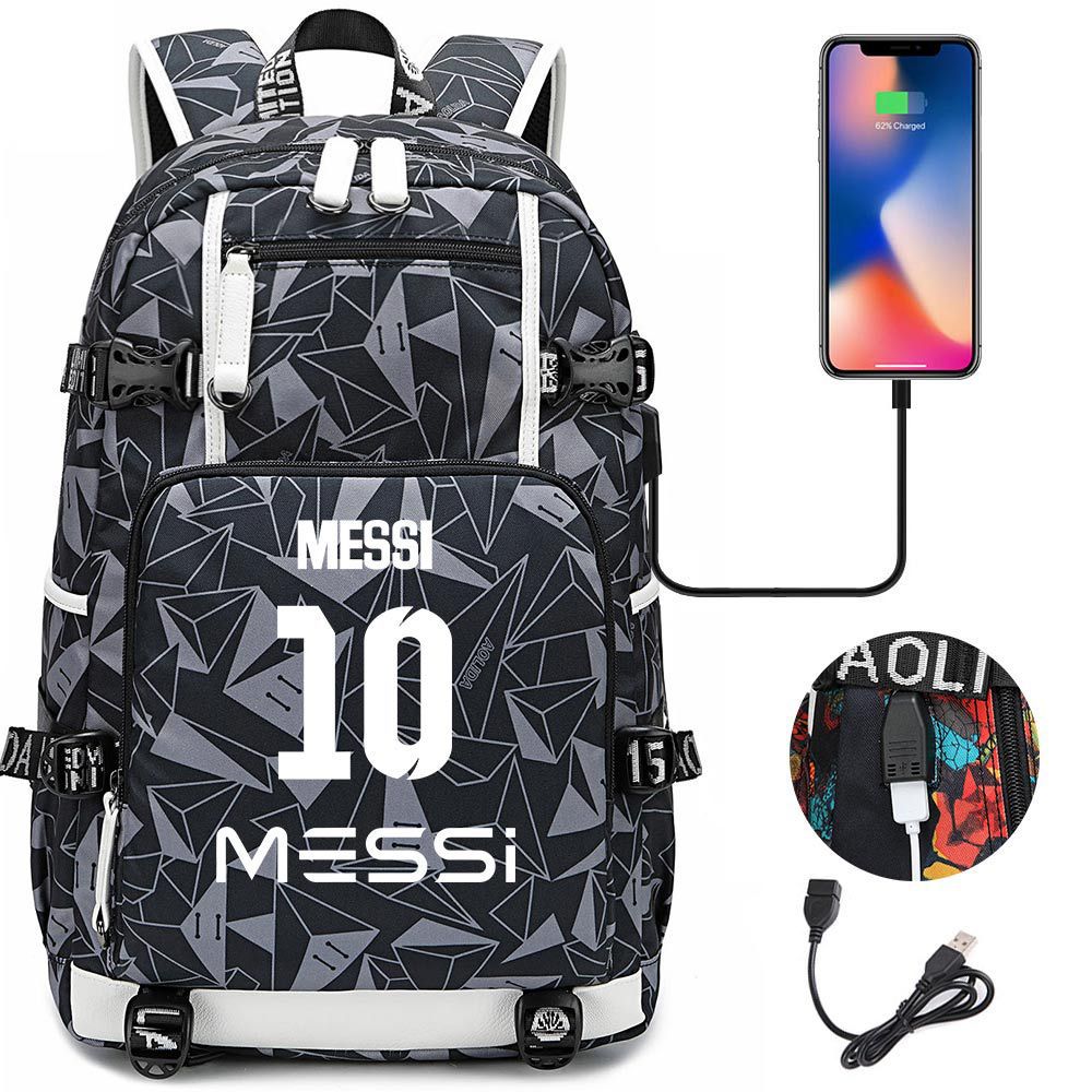 Large Capacity Schoolbag with Shoulder Strap; Student Three-piece Pencil Case Set
