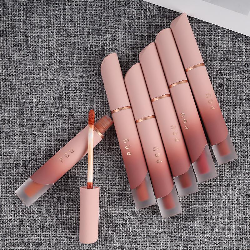 PCU Velvet Matte Milk Lip Glaze - Non-Stick, Long-Lasting, Non-Fading, Whitening Matte Lipstick.