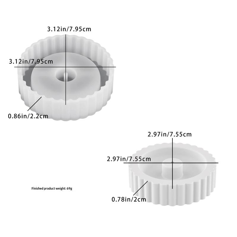 

Round Silicone Incense Holder Mold Diy Concrete Gypsum Resin Aromatherapy Stick Base Mould For Home Decoration A2