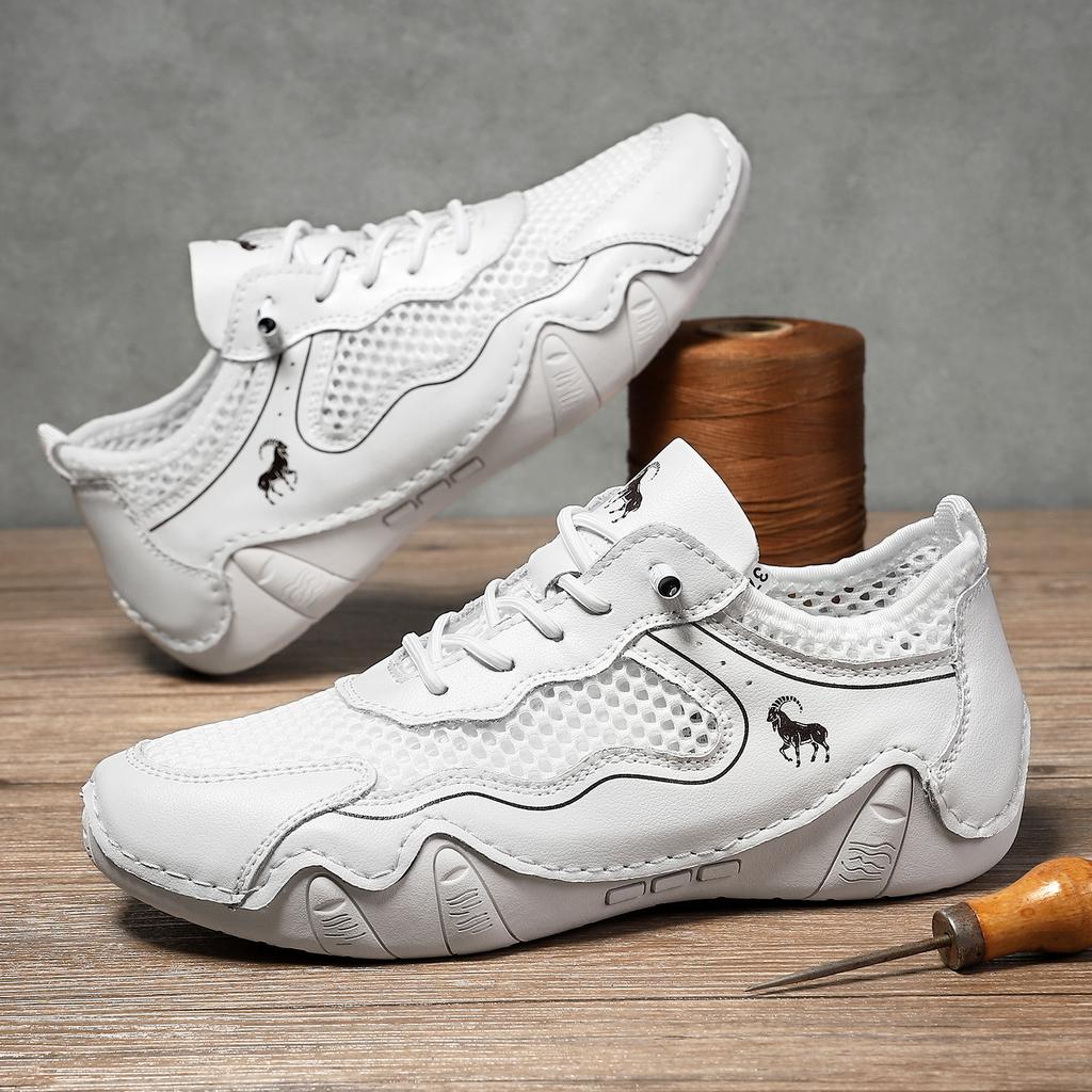 Summer Breathable Lightweight New Men Women Casual Sports Shoes Large Size Sewn Leather Mesh Octopus Women's Shoes Sneakers