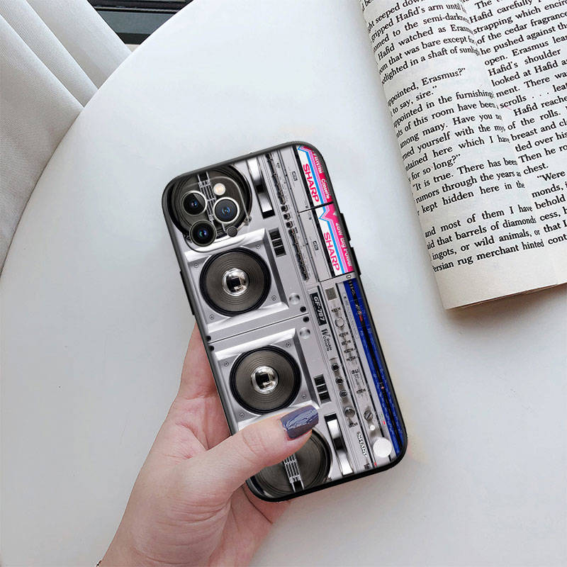 IR30 Vintage Boombox Tape Shell for Samsung Note 20 10 S25 Plus Ultra Lite A51 A52 A53 A71 A72 A73 M20 M30 M21 M31 M51 A11 A70 A56 A26