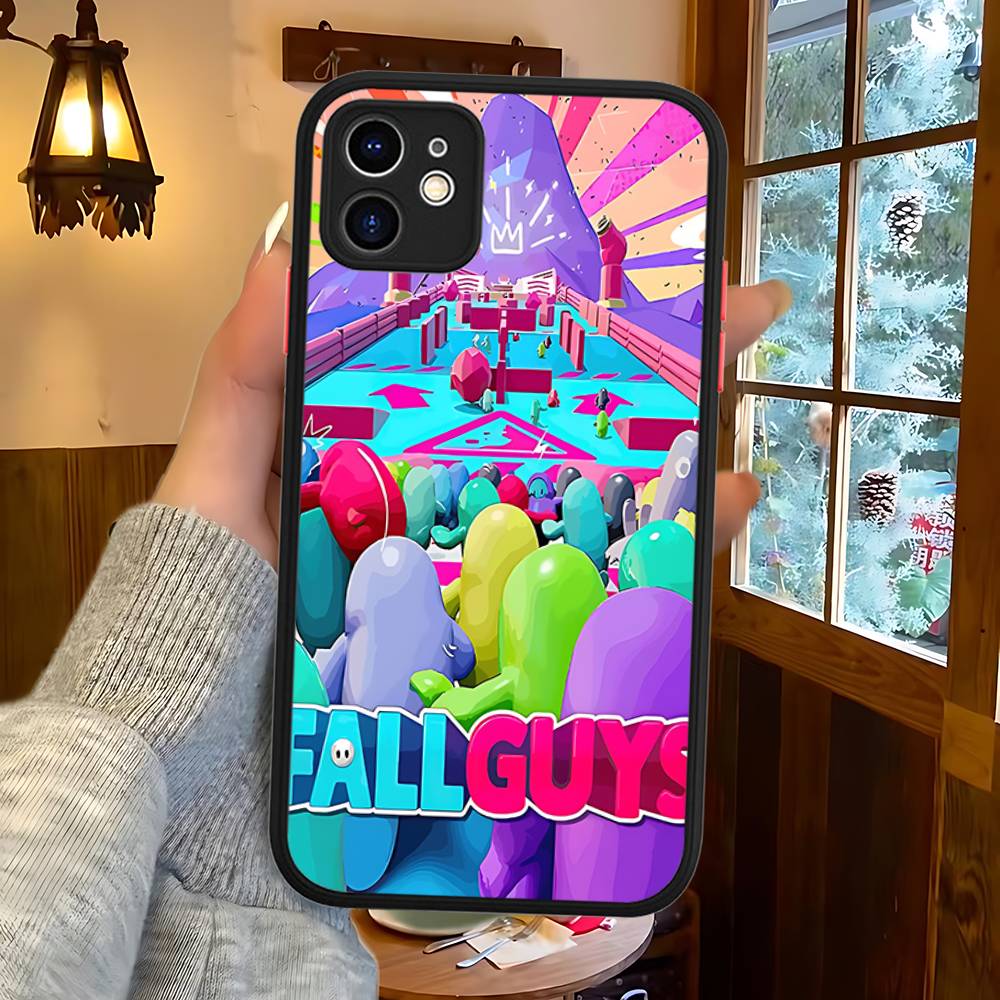 F-Fall G-Guys Party Game For Silicone Matte Phone Case For IPhone 16 Pro Max 15 14 13 12 11 X XS MAX
