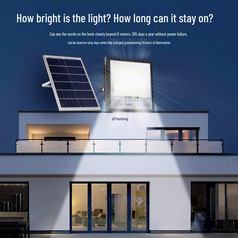 Ultrahelle Wasserdichte Solarstrahler für Außenhof- und Straßenbeleuchtung