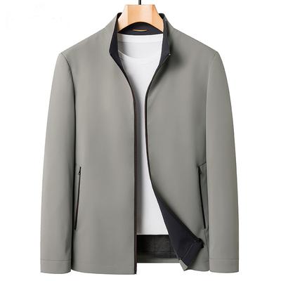 Autumn New Nylon Elastic Anti-Wrinkle Breathable Jacket Men's Trend Casual Jacket Men's Jacket