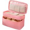 Travel Bra Storage Bag Waterproof Multi Functional Organizer with Transparent Mesh Panel and Compact 16x10x8 Size