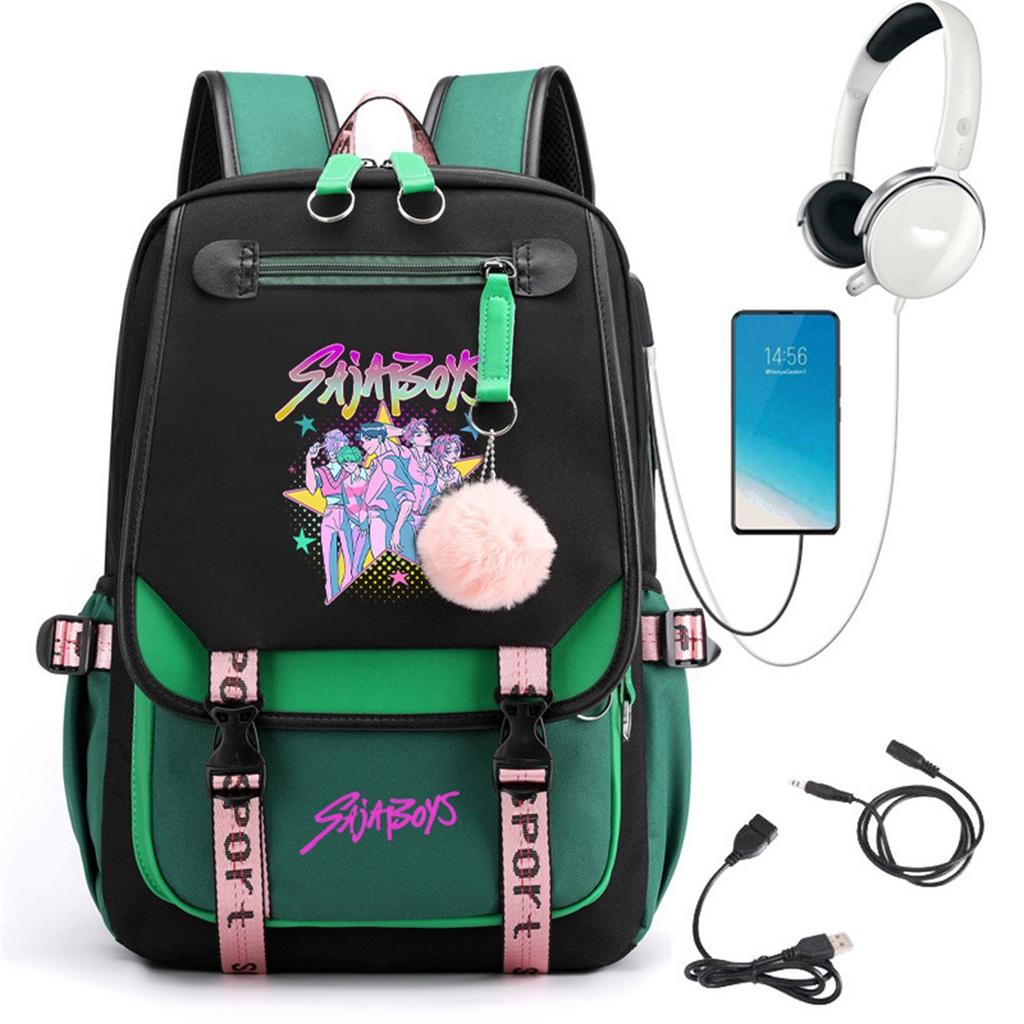Backpack, Back To School, Cartoon Cute Travel Backpack Print Peripheral Double-shoulder Backpack For Teenagers, Students, Boys And Girls